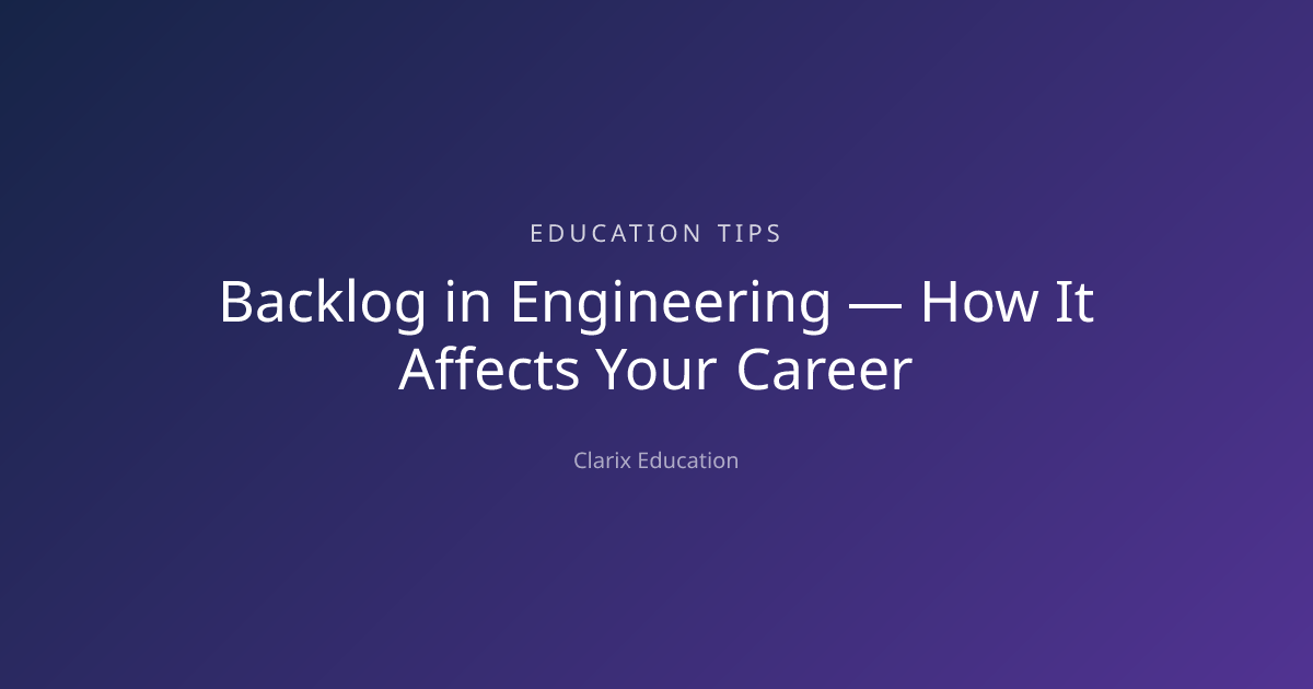 Backlog in Engineering — How It Affects Your Career